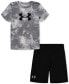 ფოტო #1 პროდუქტის Toddler & Little Boys Printed Logo T-Shirt & Shorts, 2 Piece Set