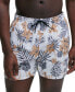 Фото #1 товара Men's Tropical-Print Quick-Drying Swim Shorts
