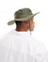 Фото #1 товара ASOS DESIGN safari bucket hat in nylon with contrast puller in khaki