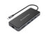 Фото #2 товара Conceptronic DONN15G - Wired - USB 3.2 Gen 1 (3.1 Gen 1) Type-C - 100 W - 1000 Mbit/s - Grey - MicroSD (TransFlash) - SD