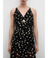 Women's Polka Dots Draped Dress