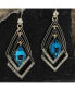 Фото #2 товара Women's Rhombus Drop Earrings