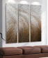 Фото #15 товара Gold Waves 3-Piece Textured Metallic Hand Painted Wall Art Set by Martin Edwards, 60" x 20" x 1.5"