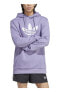 Фото #3 товара Толстовка мужская Adidas Bisiklet Yaka Lila Erkek Sweatshirt IA4881 TREFOIL HOODY