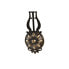Фото #4 товара Настенное часы DKD Home Decor 27 x 7,5 x 57,5 cm Стеклянный Чёрный Позолоченный Железо маятник (2 штук)
