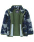 Фото #7 товара Toddler Tie Dye Fleece Knit Jacket - Navy 5T