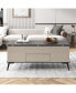 Фото #8 товара 5 Pieces Lift Top Coffee Table Set With Storage Convertible Dining Table With Ottomans