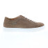 Фото #1 товара Mephisto Carl Perf Mens Beige Nubuck Lace Up Lifestyle Sneakers Shoes 6.5