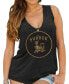 Women's Purdue Boilermakers Black Relaxed Henley Tank Top