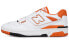 New Balance NB 550 斯伯丁限定套装 低帮 复古篮球鞋 男女同款 白橙色 / Кроссовки New Balance NB BB550HG1