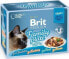 Фото #1 товара Влажный корм Brit Premium для кошек "Семейная тарелка" в соусе, 12x85г