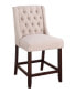 Фото #2 товара Newport Upholstered Bar Chairs with Tufted Back, Set of 2