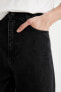 Baggy Fit Geniş Kalıp Normal Bel Geniş Paça Jean Pantolon D1841AX24SM