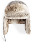 Фото #1 товара Men's Faux-Suede Trapper Hat with Faux-Fur Lining & Trim