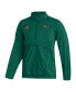 ფოტო #3 პროდუქტის Men's Green Miami Hurricanes AEROREADY Half-Zip Jacket