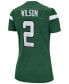 Women's Zach Wilson Gotham Green New York Jets 2021 NFL Draft First Round Pick Game Jersey