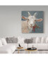Фото #3 товара Mary Miller Veazie 'Goat With Holly' Canvas Art - 35" x 35"