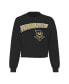 Фото #2 товара Women's Black UCF Knights Slouchy Cropped Long Sleeve T-Shirt