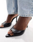 French Connection stiletto mules in black