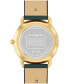 Unisex Elliot Green Leather Strap Watch, 36mm