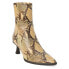 Фото #2 товара Matisse Gabbie Snake Pointed Toe Zippered Womens Beige, Brown Dress Boots GABBI