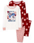 Фото #17 товара Kid 4-Piece Floral 100% Snug Fit Cotton Pajamas 7