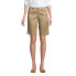 Women's School Uniform Plain Front Blend Chino Shorts