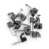 Set of holders for round cables 4mm - black - 100pcs