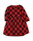 Big Girls Cotton Dresses, Christmas Scene