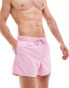 Фото #1 товара ASOS DESIGN swim short in short length in light pink