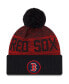 Фото #3 товара Men's Navy Boston Red Sox Authentic Collection Sport Cuffed Knit Hat with Pom