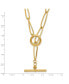 ფოტო #2 პროდუქტის 18k Yellow Gold Oval Link Y-drop 20" Toggle Necklace