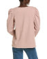 Velvet By Graham & Spencer Soft Fleece Sweatshirt Women's Pink Xs