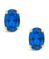 Gemstone Stud Earrings in 10k Yellow Gold