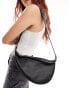 Фото #1 товара Glamorous asymmetric crossbody bag in black