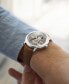 ფოტო #6 პროდუქტის Men's Swiss Automatic Maestro "Let It Be" Beatles Brown Strap Watch 40mm