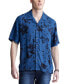 Фото #1 товара Men's Sinzo Printed Short Sleeve Button-Front Camp Shirt