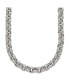 Фото #1 товара Chisel stainless Steel Polished and Textured 24 inch Link Necklace