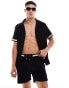 Boss Terry beach short in black