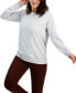 ფოტო #1 პროდუქტის Women's Open-Back Long-Sleeve Pullover Top, Created for Macy's
