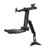 Фото #7 товара Sit Stand Dual Monitor Arm - Desk Mount Dual Computer Monitor Adjustable Standing Workstation for up to 24" Displays - VESA Ergonomic Stand Up Desk Converter w/ Keyboard Tray - Black - 61 cm (24") - 360° - 90° - 0 - 30° - 16 kg