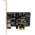 StarTech.com 4-Port PCI Express USB 3.0 Card - PCIe - USB 3.2 Gen 1 (3.1 Gen 1) - Full-height / Low-profile - PCI 2.0 - Black - Stainless steel - 3 m