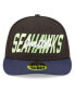 Men's Black and Navy Seattle Seahawks 2022 NFL Draft Low Profile 59FIFTY Fitted Hat