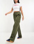 Фото #3 товара Pieces toggle detail cargo trousers in khaki