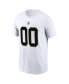 Фото #2 товара Men's Tyrann Mathieu White New Orleans Saints Player Name & Number T-shirt