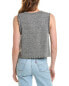 Socialite Ruffle Edge Tank Women's Grey M