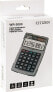 Kalkulator Citizen Citizen Kalkulator WR3000NRGYE, szara, biurkowy z obliczaniem VAT, 12 miejsc, wodoodporny, odporny na kurz i piasek