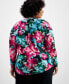 Фото #4 товара Plus Size Printed Long-Sleeve Top, Created for Macy's