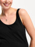 Фото #2 товара ASOS DESIGN Maternity exclusive mix & match cotton pyjama vest in black