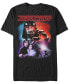 ფოტო #1 პროდუქტის Star Wars Men's Classic Luke And Darth Vader Lightsaber Battle Short Sleeve T-Shirt